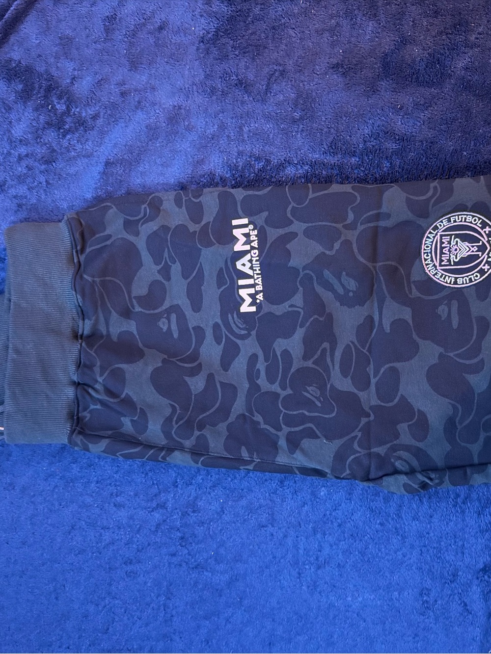 Bape Miami Navy & Black Camo shorts